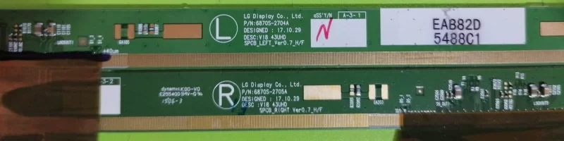 6870S-2704A, 6870S-2705A, LG 43UM7100 PANEL PCB-GOF