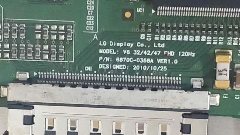 6870C-0358A, Lg 42lv5500  T-CON BOARD