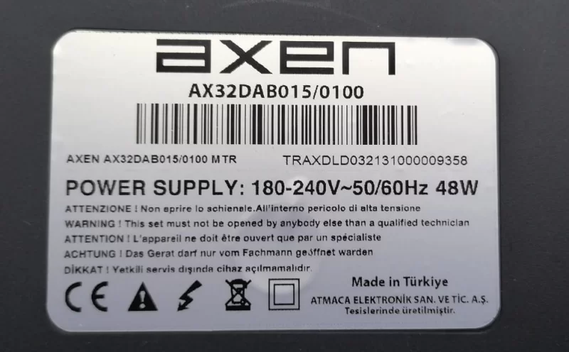 16AT015, AXEN AX32DAB015-0100 MAİNBOARD ANAKART