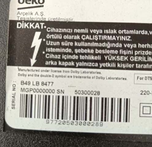 Dps-136bp,2950339904, Beko B49 Lb 8477 Power, Besleme