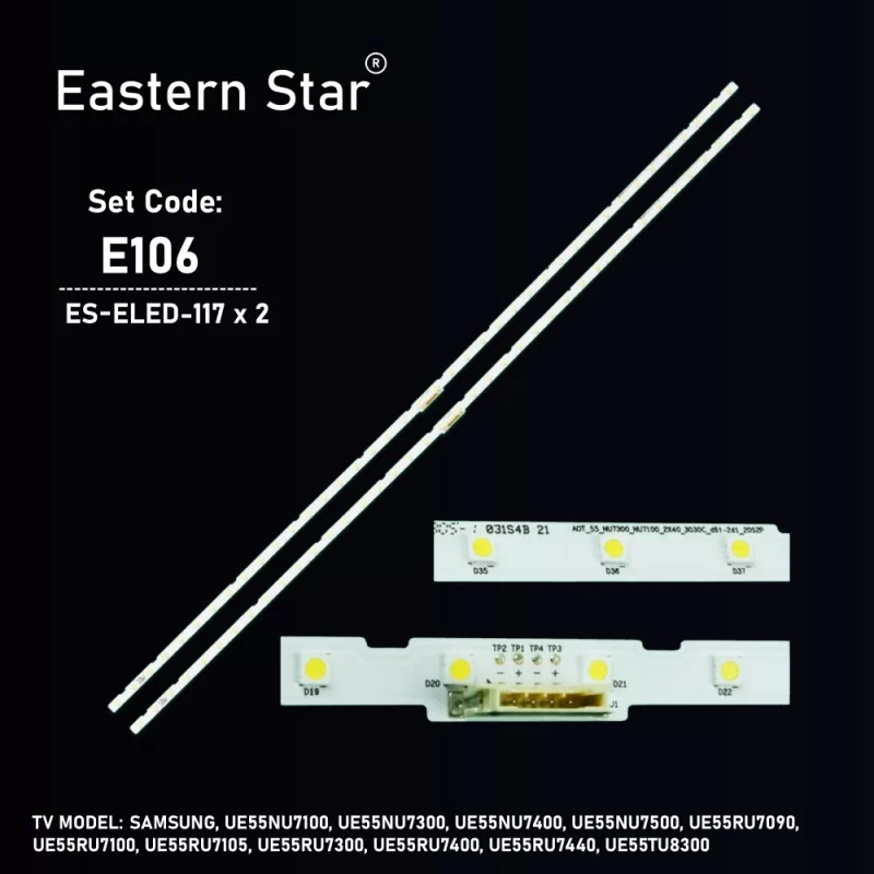 Ue55nu7100, Ue55nu7300, Ue55nu7400, Ue55nu7500, Ue55ru7090, Ue55ru7100, Ue55ru7105, Ue55ru7300, Ue55ru7400, Ue55ru7440, Ue55tu8300 Led Bar