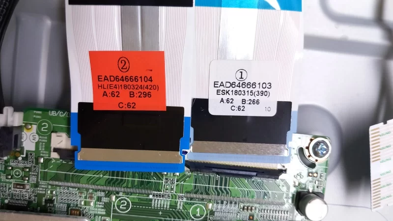 Ead64666104, Ead64666103, Lg 43UK6950PLB Lvds Kablosu