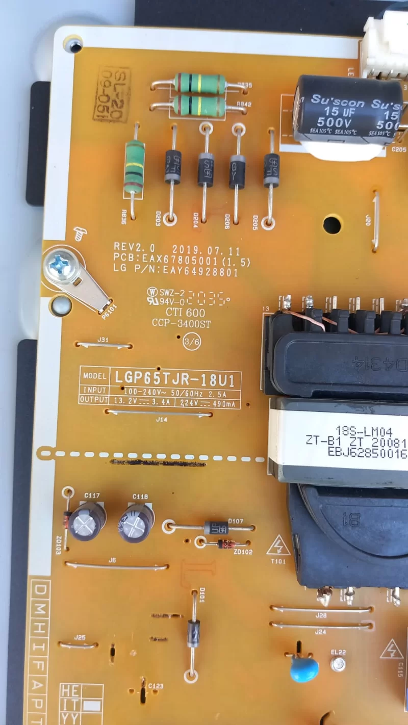 Eax67805001,  Lg 65un71006lb  Powerboard, Besleme