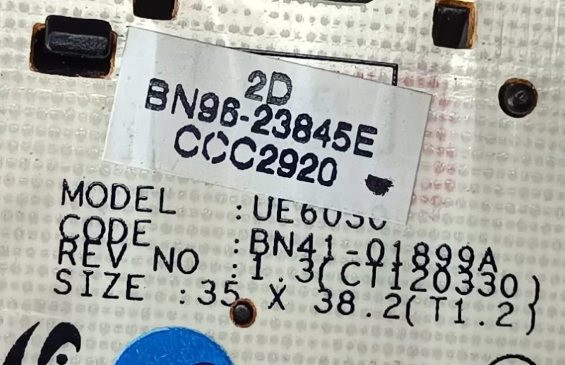 Bn41-01899d, Ue6030,Bn96-23845e, Samsung Ue32eh4003 Kumanda Gözü Ir