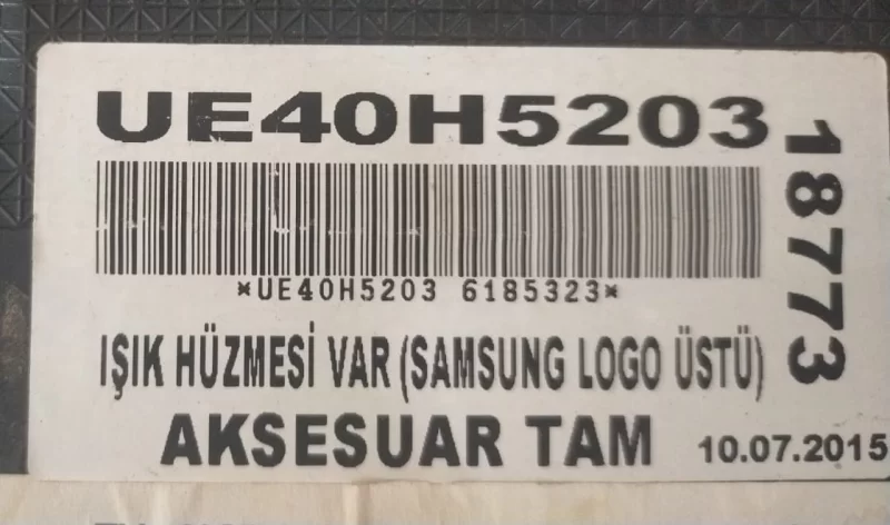 UH5100, BN41-02285A, SAMSUNG SAMSUNG UE40H5203 KUMANDA GÖZÜ IR