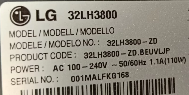 Ead60679366, Lg 32lh3800 Lvds Kablosu