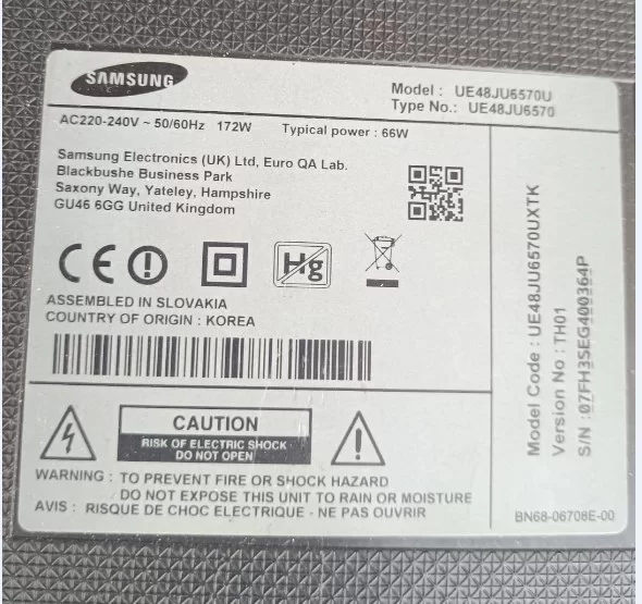 Bn44-00807a, L55s6_Fhs, Samsung Ue48ju6570u  Power, Besleme