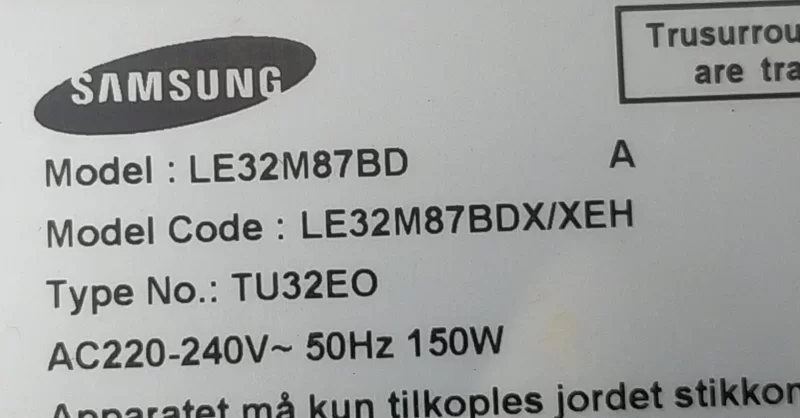 G1340401 Samsung LE32M87BD Hoparlör Ses Sistemi