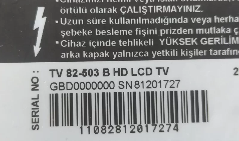 FSP223-3F  Arçelik TV82503B Power Boar Besleme