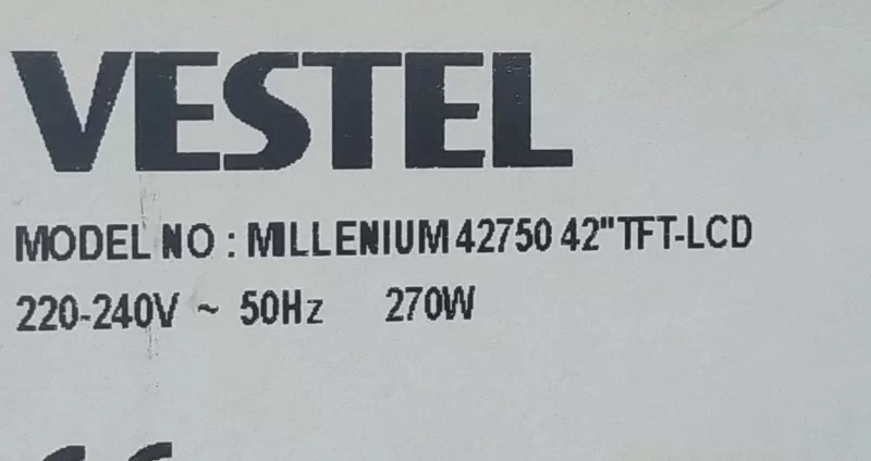 17MB12-2 , 10054692 , 20376015 Vestel MLLENİUM 42750 Anakart