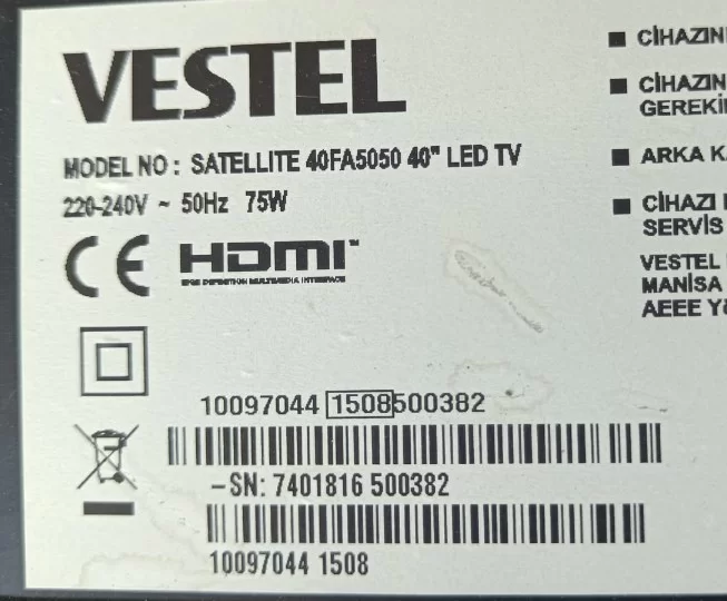 17LD160, Vestel 40fa5050  Kumanda Gözü IR