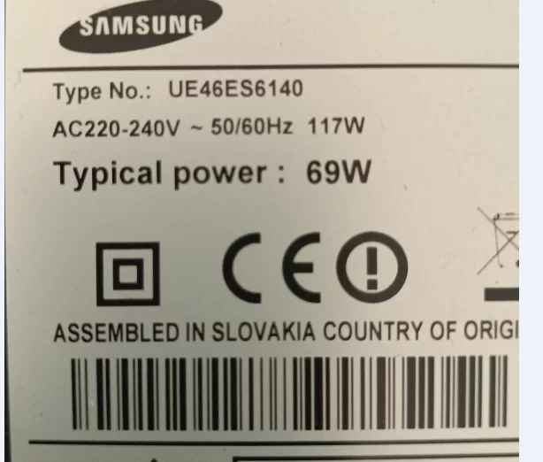Bn44-00518b, Samsung Ue46es6140 Power, Besleme