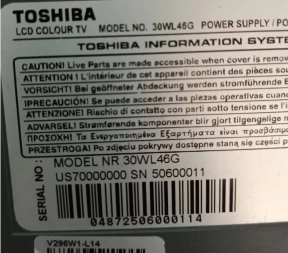 0223b, Toshıba 30wl46g Power Board, Besleme