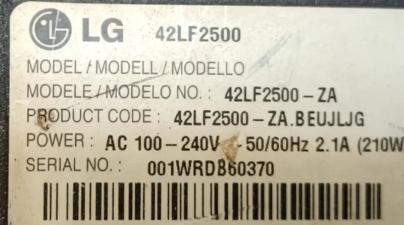 Vıt70079.10 Rev:1, Lg 42lf2500 Inverter