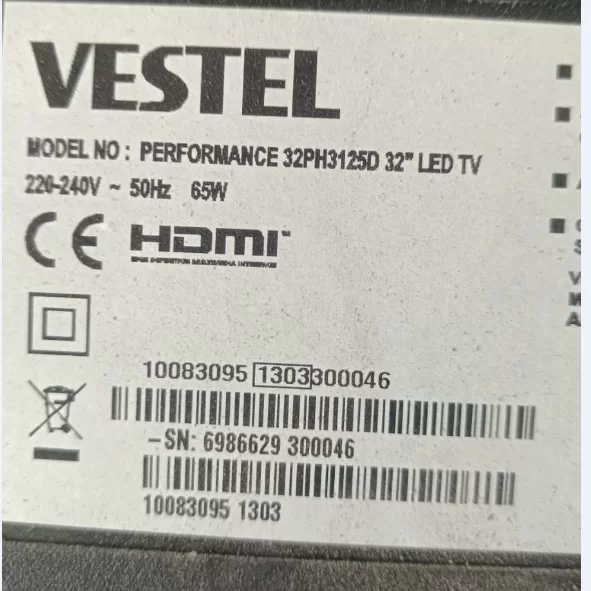 30070256, Vestel 32ph3125d Hoparlör, Takımı