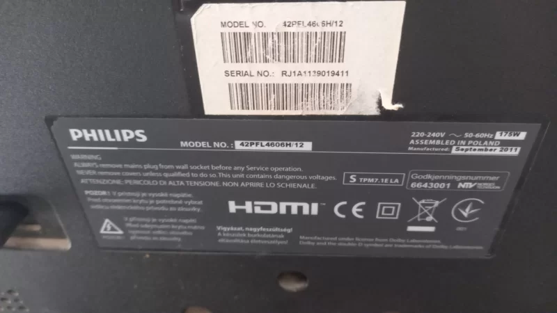 PHILIPS 42PFL4606H12, 47PFL3605, 42PFL4606, 47PFL3605H 60, 47PFL3605H Tv Ayağı