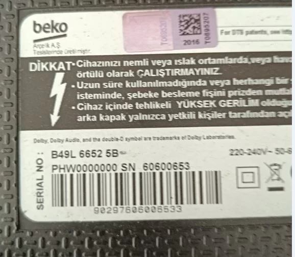 48dhur01.0gb, Beko B49l 6652 5b Vifi Modül