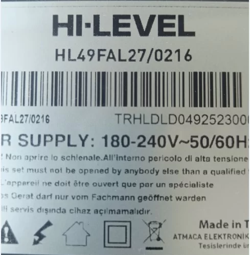 16sb002,  Hı-Level Hl49fal27/0216 Kumanda Gözü Ir