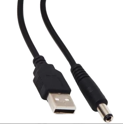 Usb Erkek to 5.5*2.5 Uç DC 80 Cm Çevirici Kablo