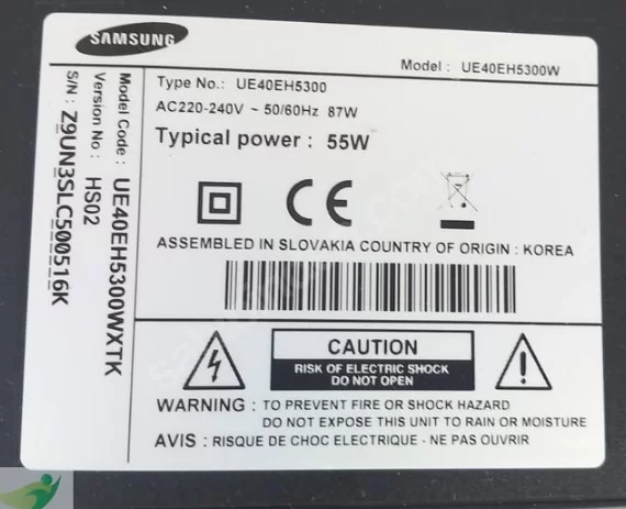 BN96-21669B SAMSUNG UE40EH5300, UE40EH5000, UE46EH5000, UE46EH630 HOPARLÖR TAKIMI