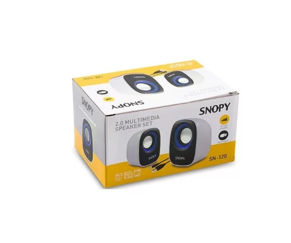 Snopy SN-120 2.0 USB Hoparlör Beyaz - Mavi