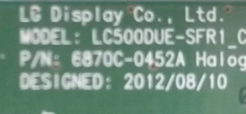 6870C-0452A  Lg 42LN5400 T-con Board