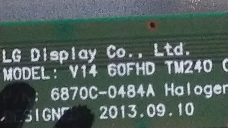 6870C-0484A  Lg 60LB870V T-con Board