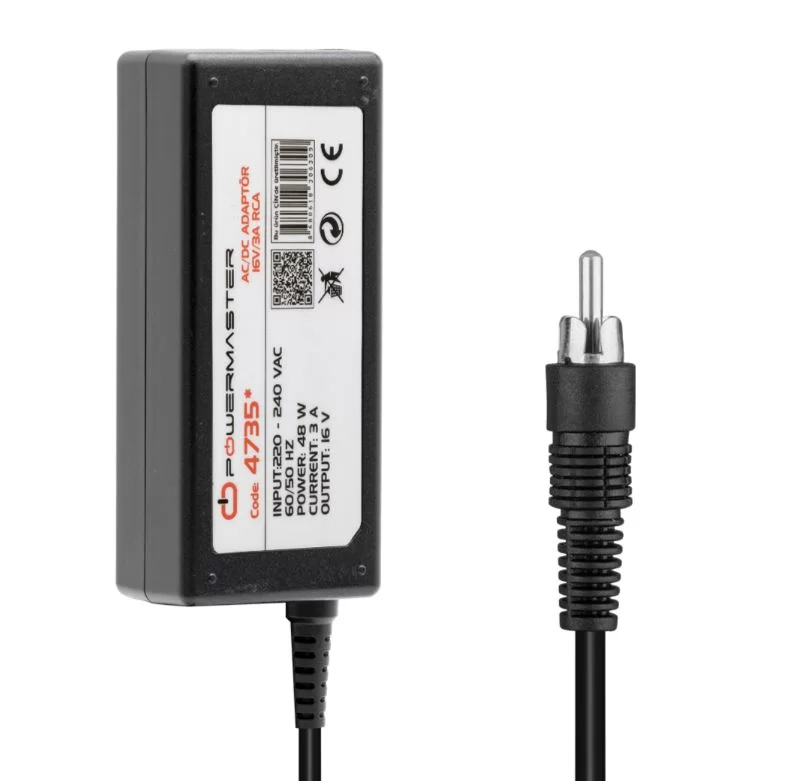 POWERMASTER 16 VOLT - 3 AMPER TOS FİŞLİ RCA SANTRAL ADAPTÖRÜ