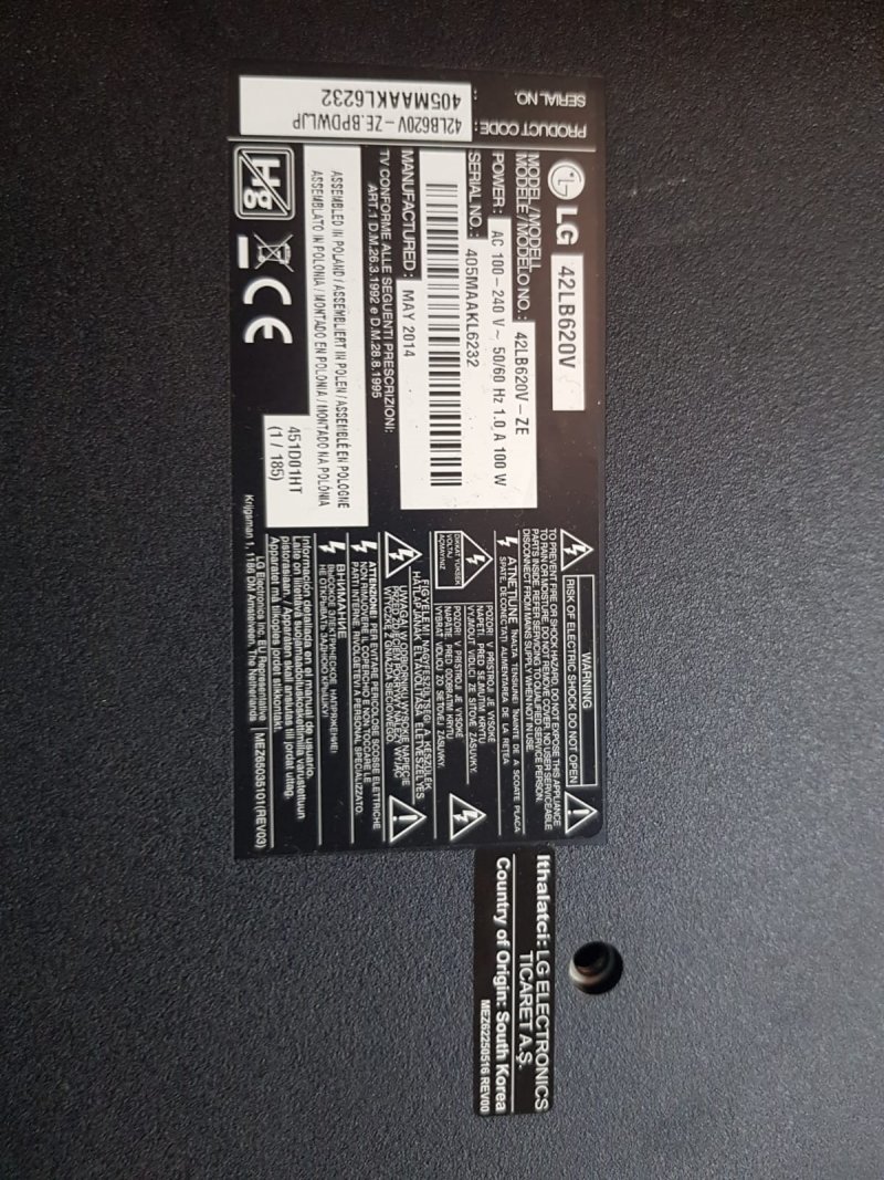 LG 42LB620V LVDS KABLO,EAD62572203