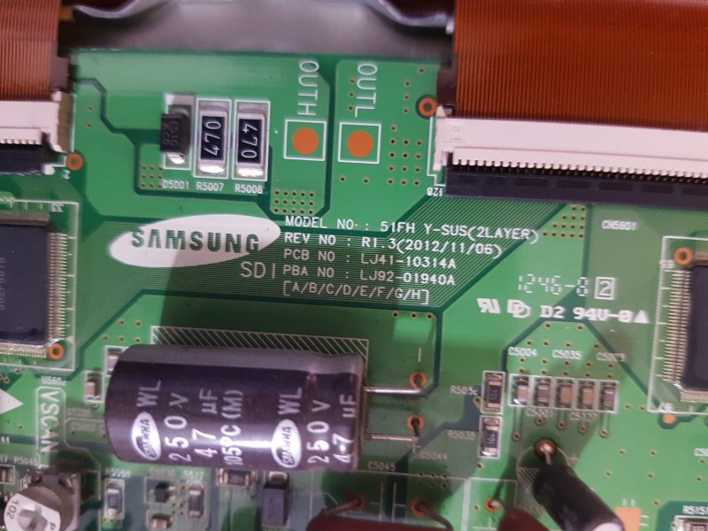 SAMSUNG PS51F4900AWXTK,51FH Y-SUS(2LAYER),Y-SUS BOARD.