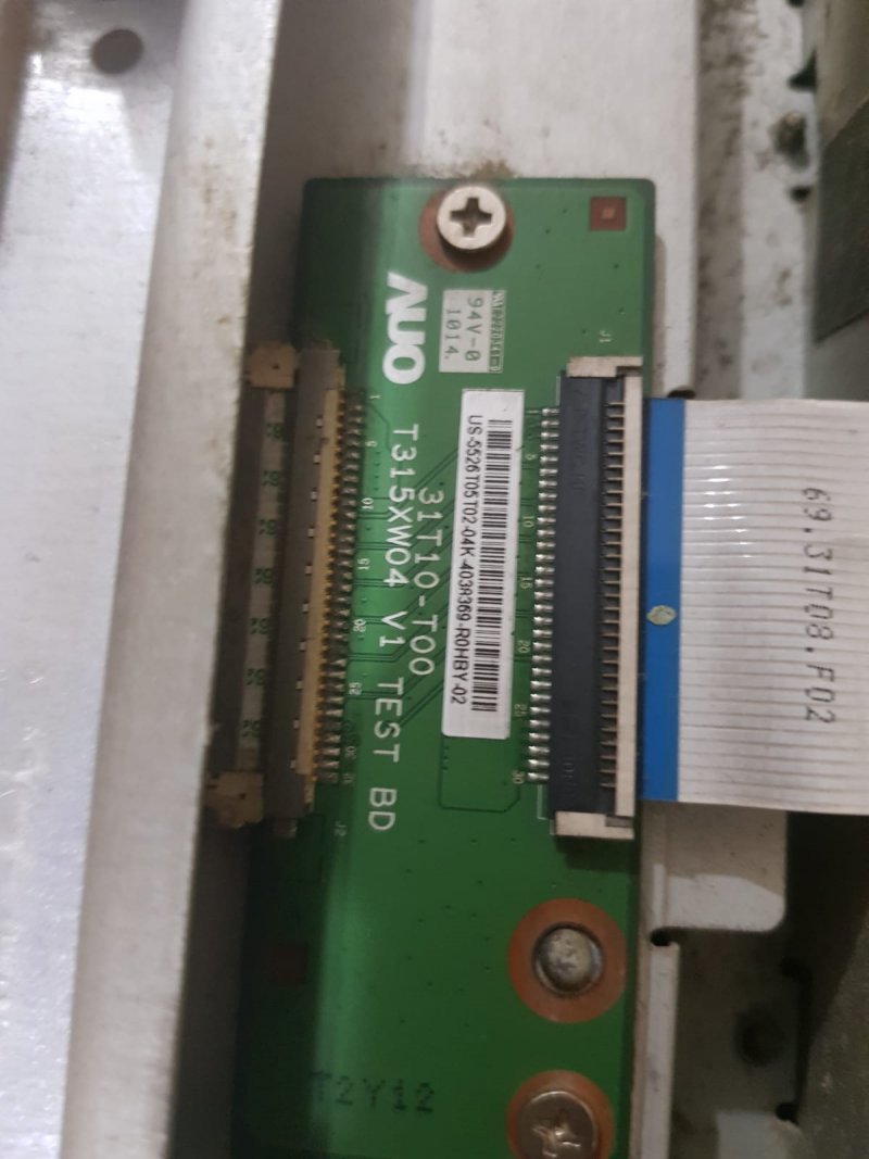 Arçelik TV82-203 3HD.31T10-T00 , T315XW04 V1 , T-CON BOARD