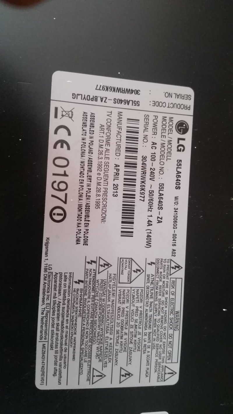 lg 55la640s besleme.EAX64908101 (2.2),REV 1.0 Power Supply