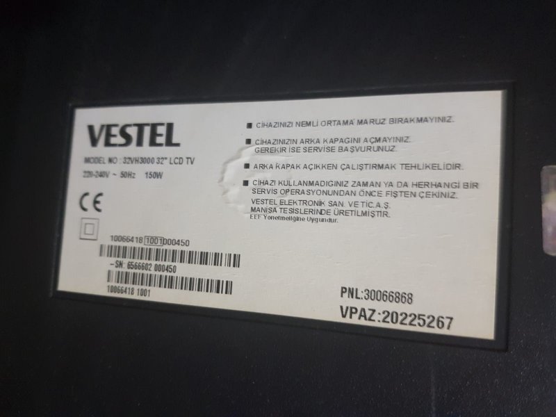  VESTEL 32VH3000,IPS10-3 -463180,POWER BOARD,BESLEME