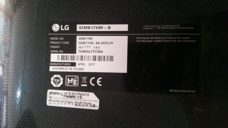 LG 32MB17HM,EAX66750804(1.0),KUMANDA ALICI GÖZÜ,IR SENSÖRÜ