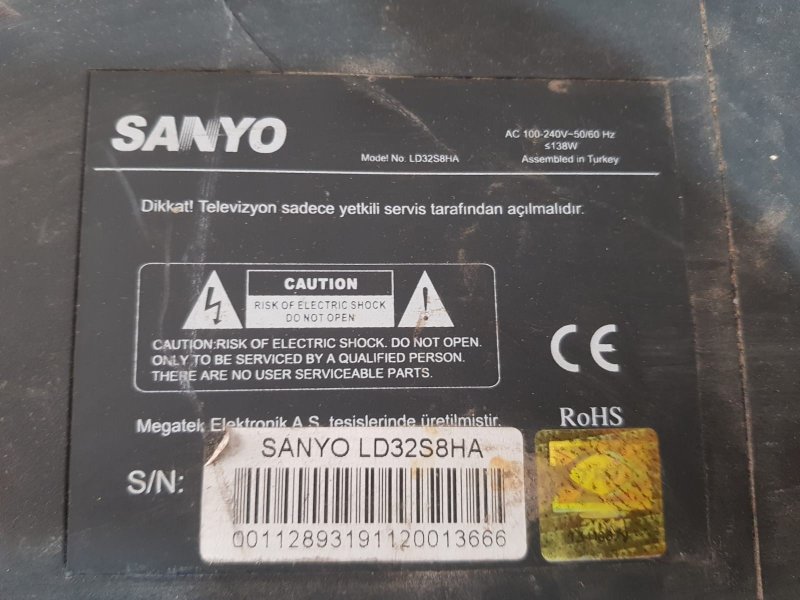 SANYO LD32S8HA,CV182H-B,MAİN BOARD,ANAKART