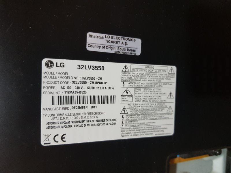 LG 32LV3550,00526B3C(F),LED DRİVER INVERTER