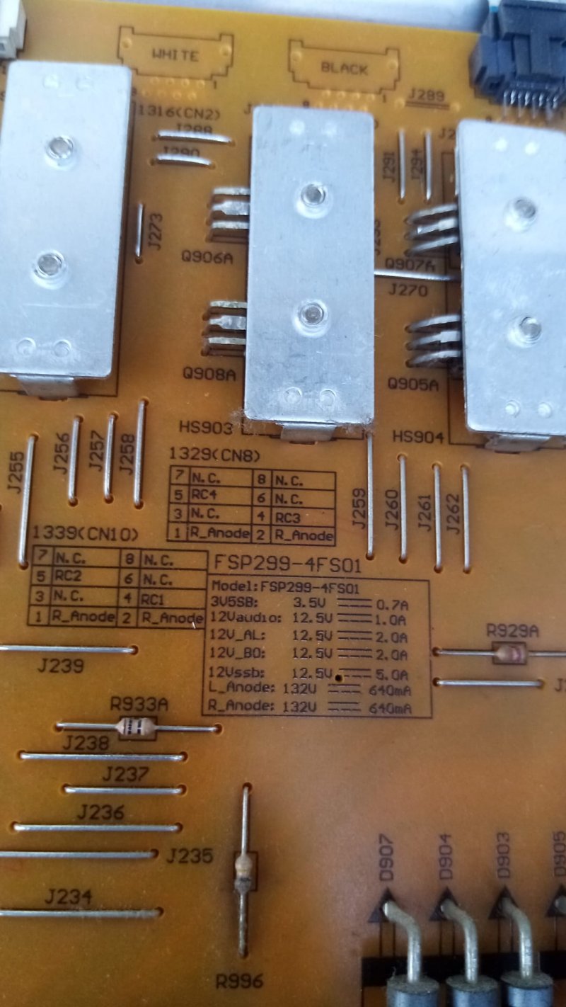 PHILIPS 65PUS7600 FSP299-4FS01,Power Board, Besleme