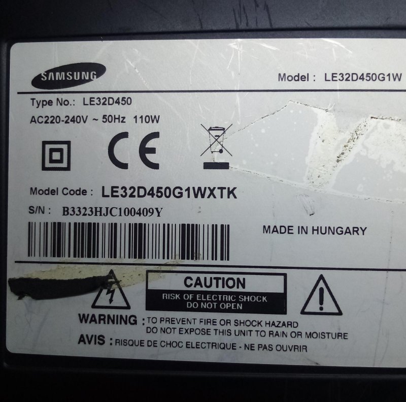 SAMSUNG LE32D450 LTF320AP11 FLORESAN  LAMBA