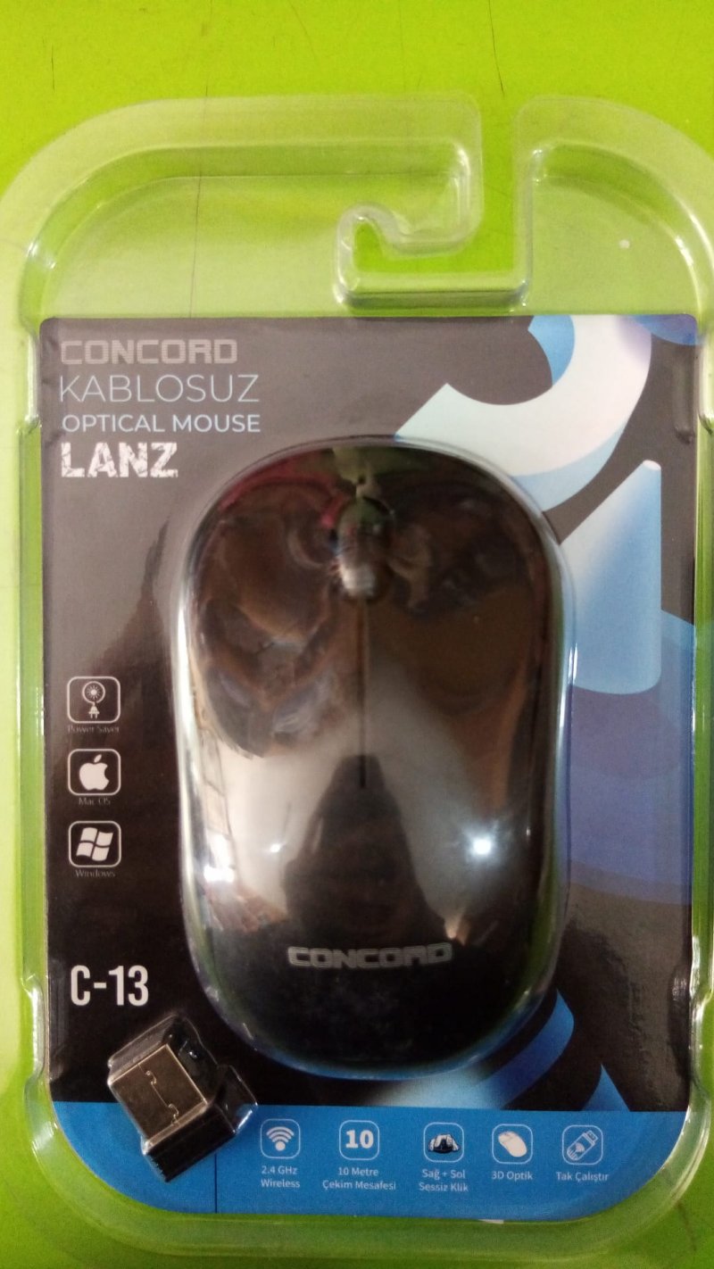 Concord C-13 1200 DPI Kablosuz Mouse - Siyah