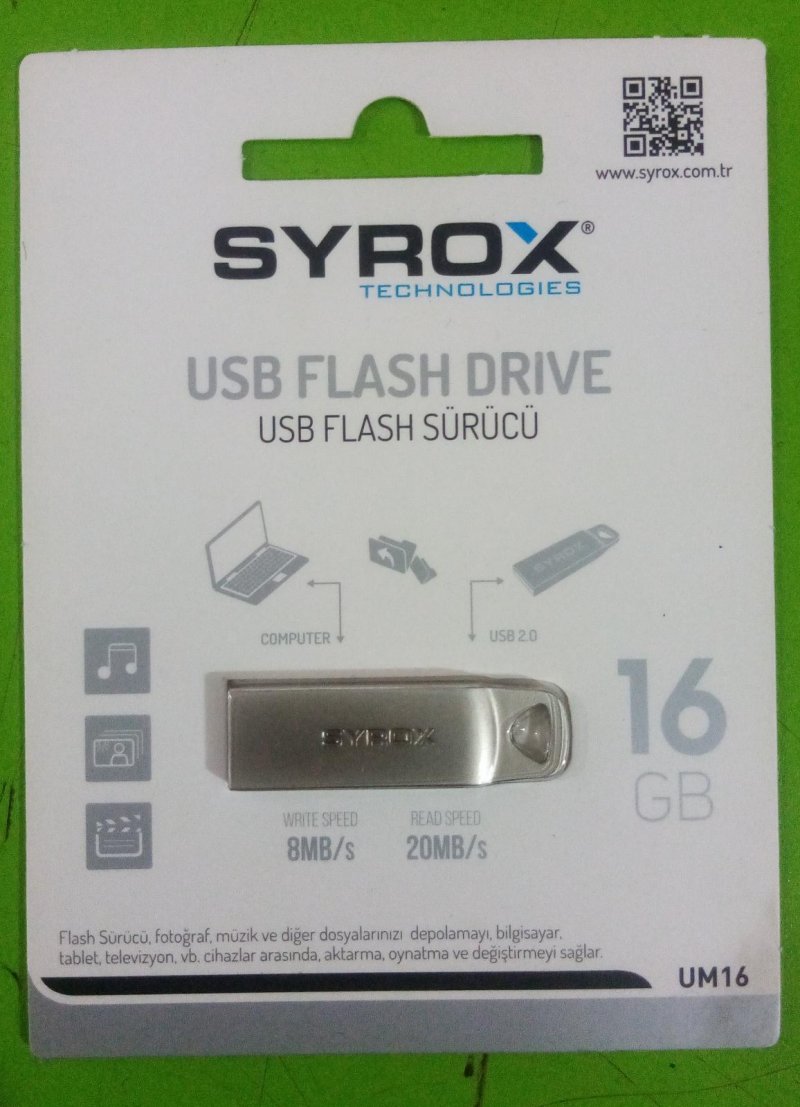 Syrox Metal 16 GB SYX-USB-16 USB Bellek