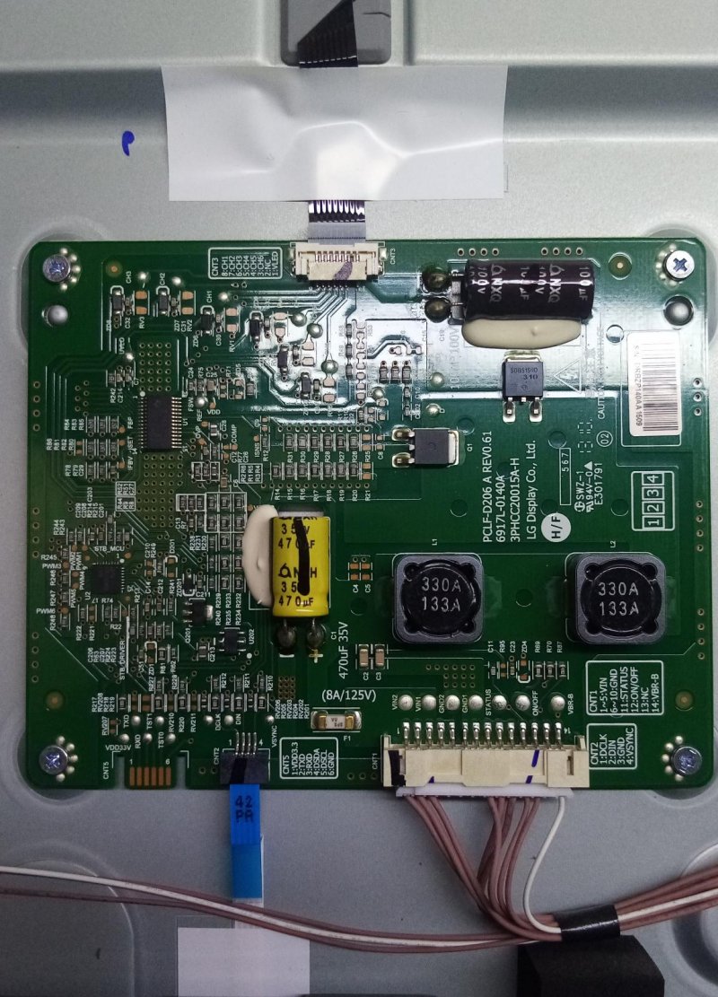 Panasonic TX-L42ETW60 PCLF-D206 A REV 0.61 3PHCC20015A-H LED DRİVER BOARD