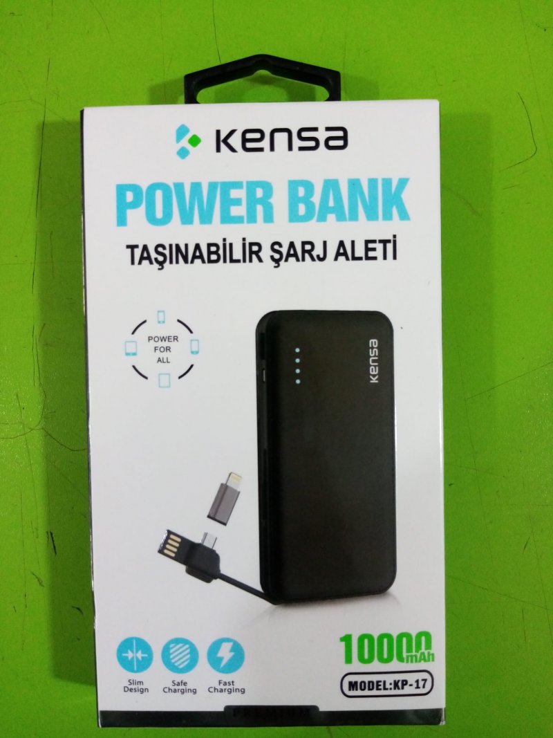 KENSA 10000mAh Power Bank Taşınabilir Şarj Aleti 