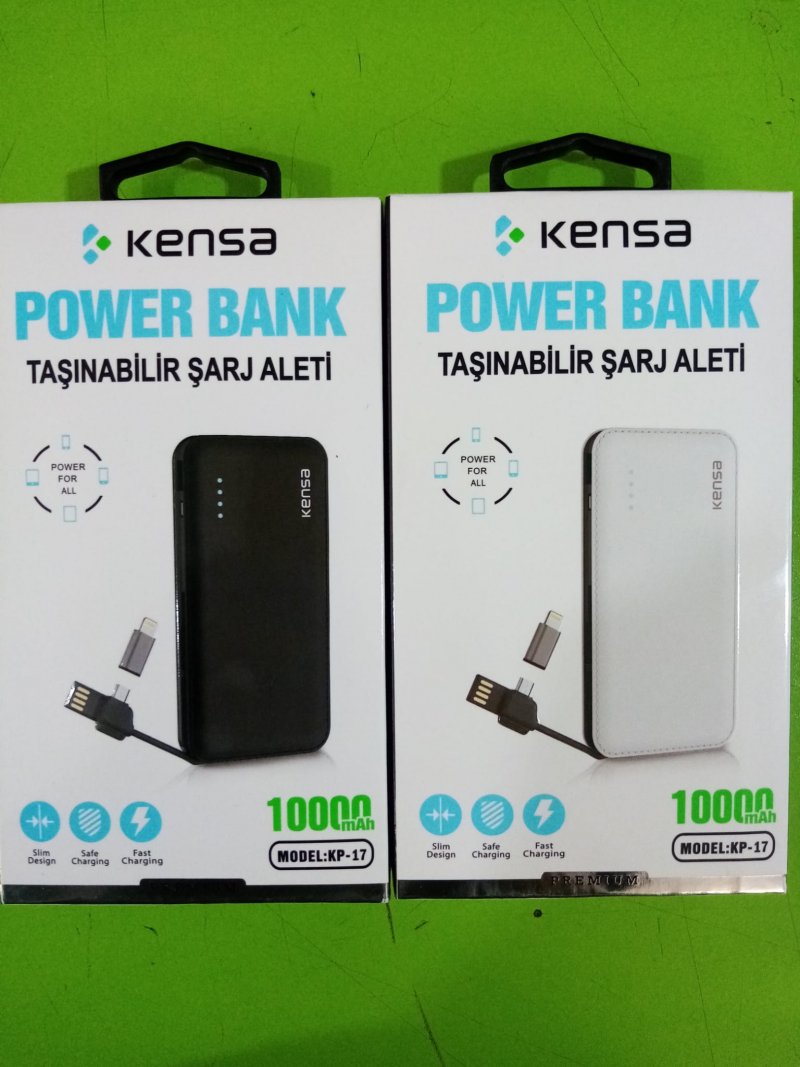 KENSA 10000mAh Power Bank Taşınabilir Şarj Aleti 