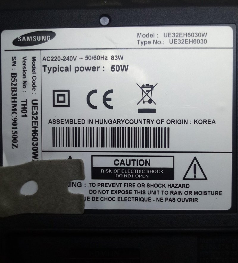 SAMSUNG UE32EH6030 BN44-00551B PD32CV1_CHS BESLEME KARTI