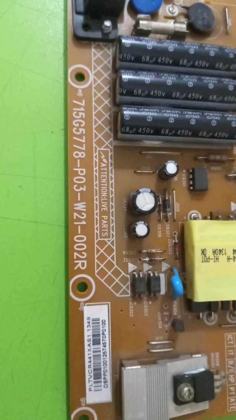 715G5778-P03-W21-002R PHILIPS 46PFL3108K/12 POWER BOARD BESLEME