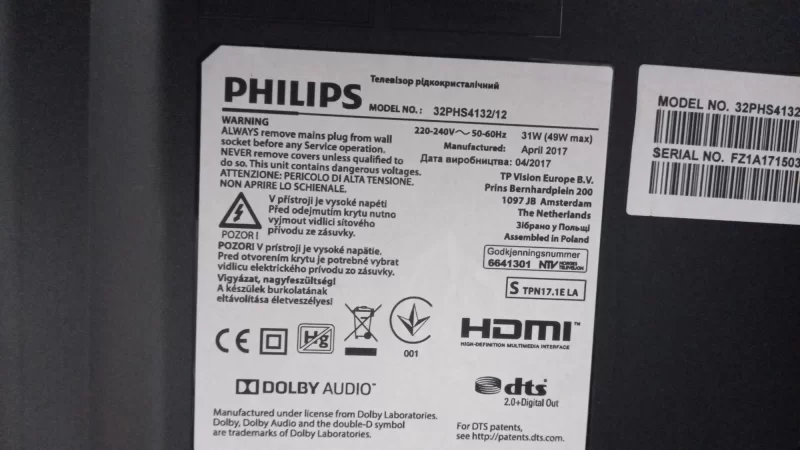 715G8659-M0E-000-004Y Philips 32PHS4132/12 MAİNBOARD ANAKART