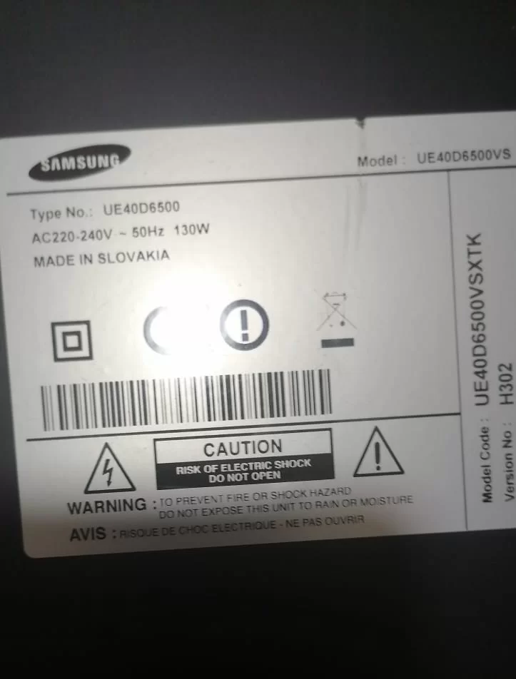 BN44-00427A, PD46B2_BSM, SAMSUNG UE40D6500 POWER BESLEME