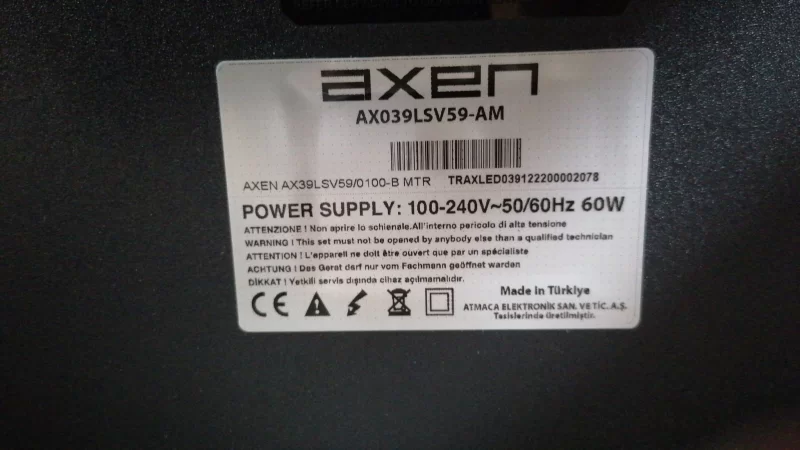 HK-T.M59XUSP95, AXEN AX039LSV59-AM MAİNBOARD