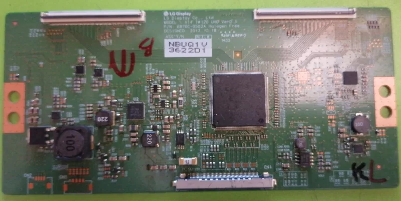 6870C-0502A, V14 TM120, NBUQ1Y 3622D1 LG T-CON BOARD