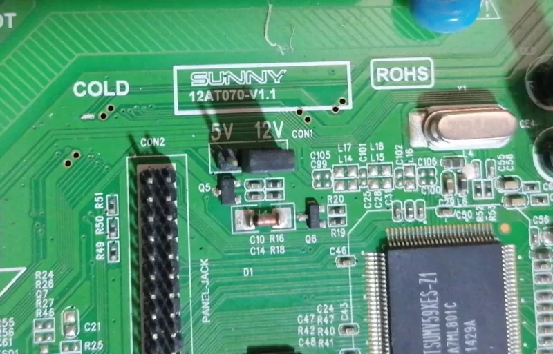 SUNNY 12AT070 V1.1, AXEN AX042DLD12AT070-ATFM MAİNBOARD ANAKART